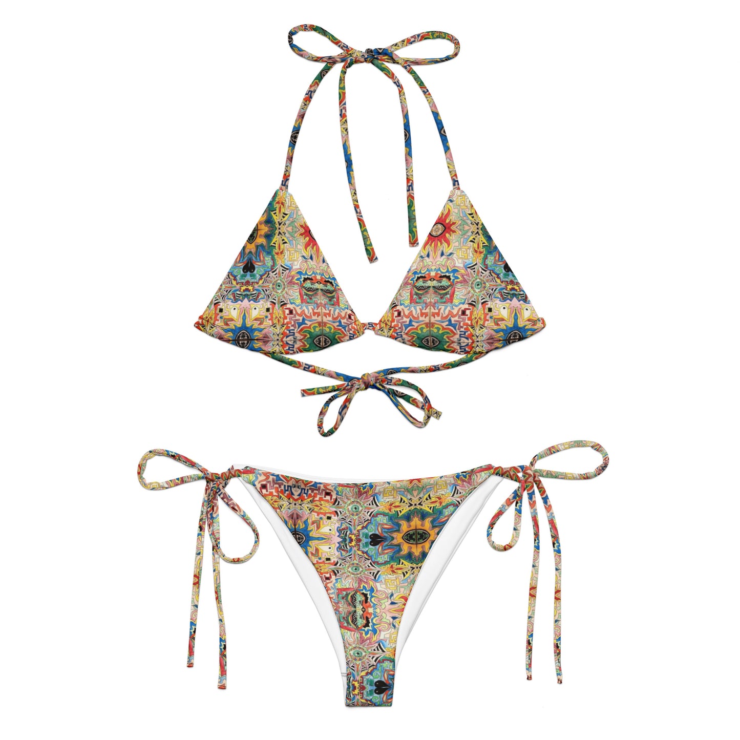 Vision All-over print recycled string bikini