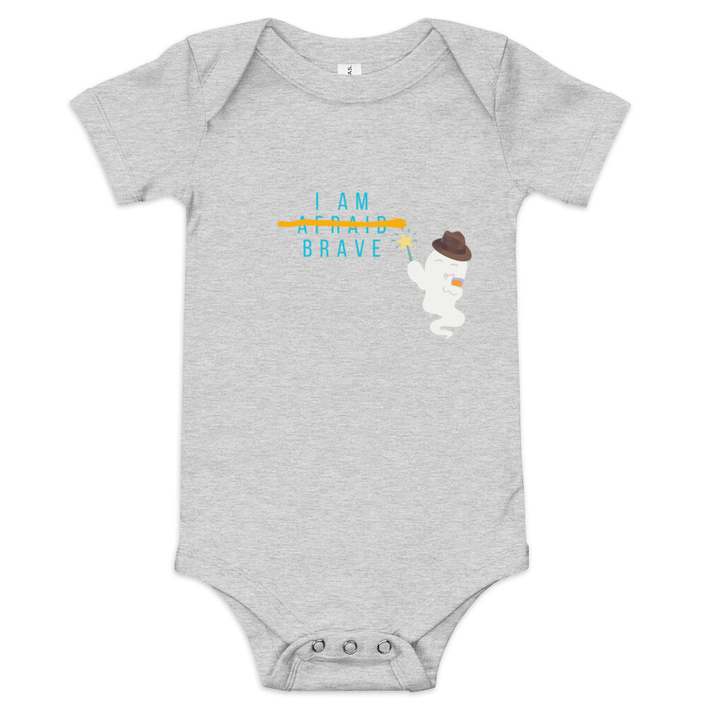 I am Brave Baby short sleeve one piece