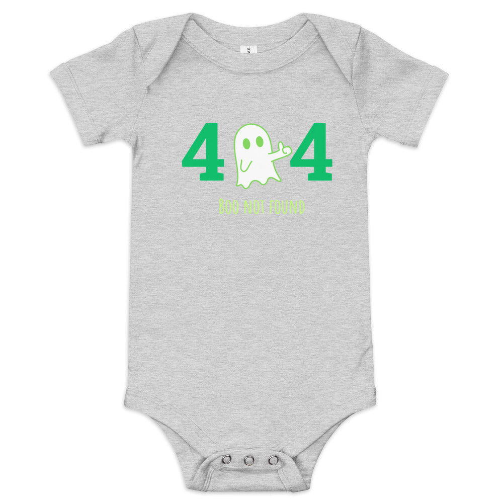 404 Boo not Found Baby short sleeve one piece