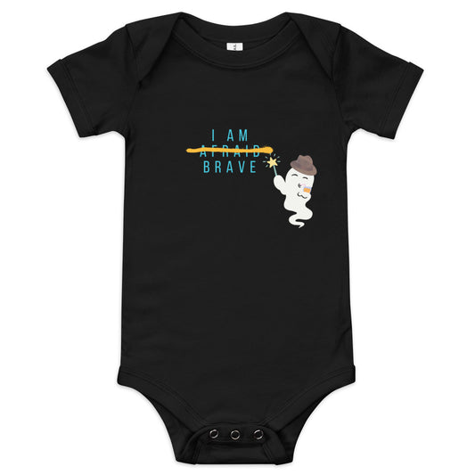 I am Brave Baby short sleeve one piece