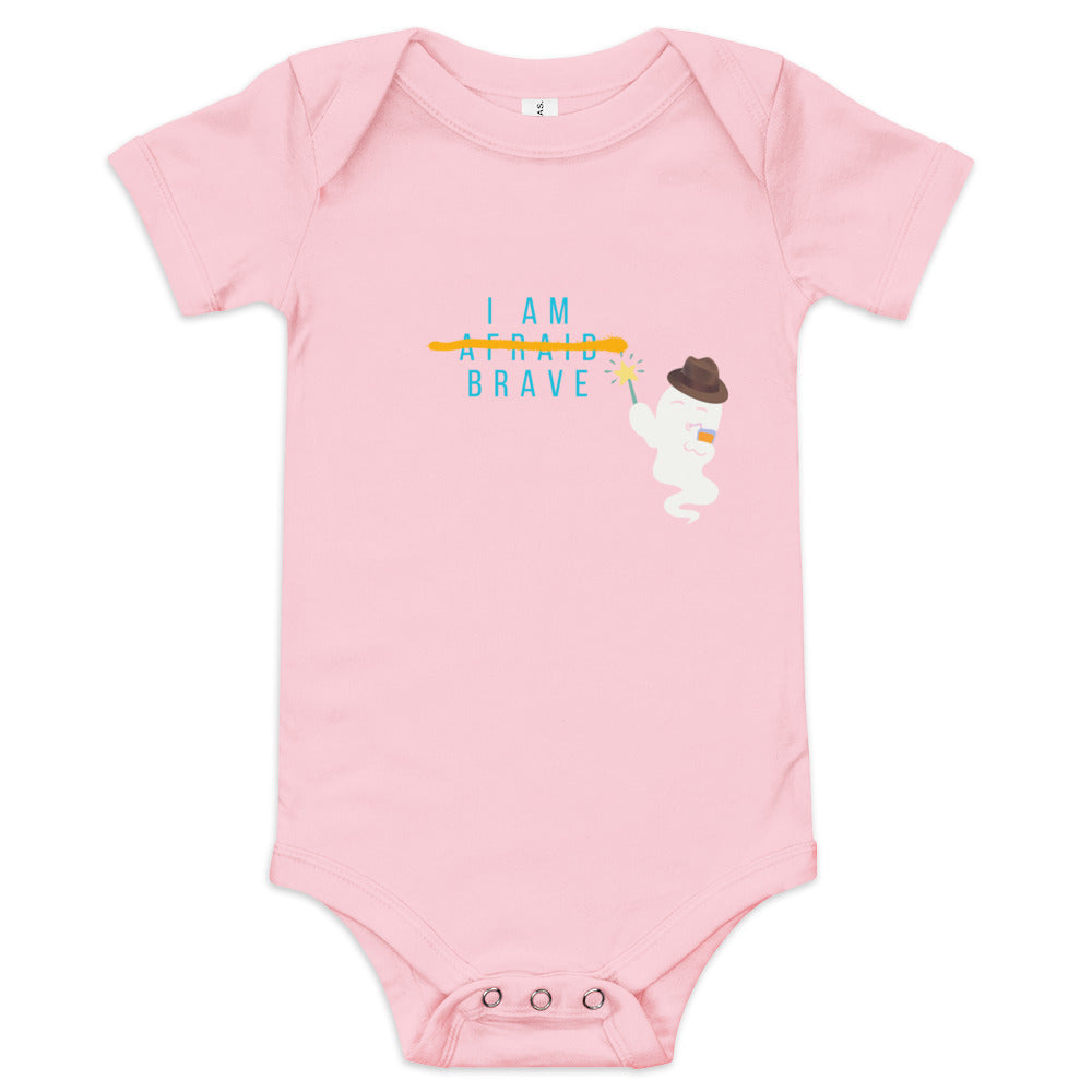 I am Brave Baby short sleeve one piece