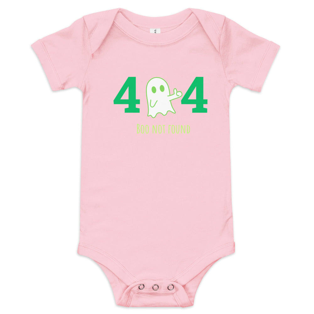 404 Boo not Found Baby short sleeve one piece