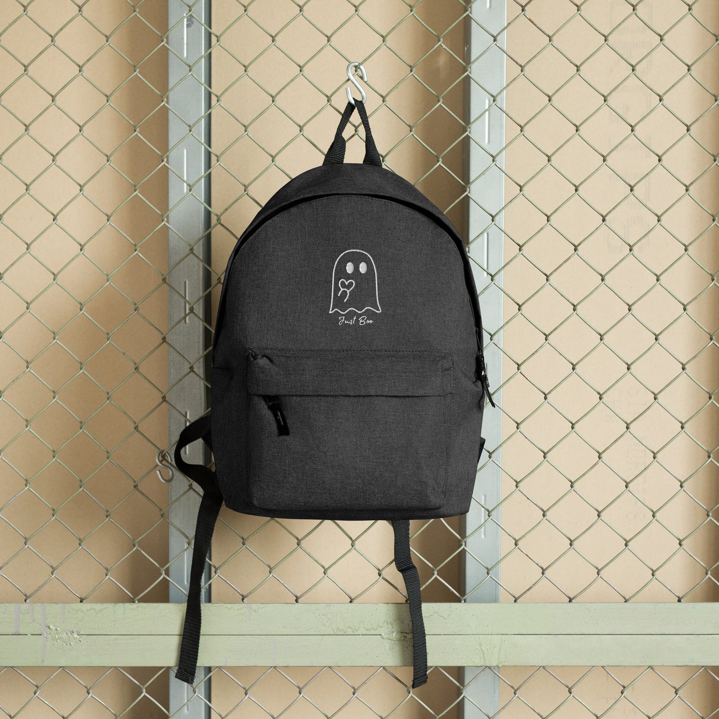 Classic Just Boo Embroidered Backpack