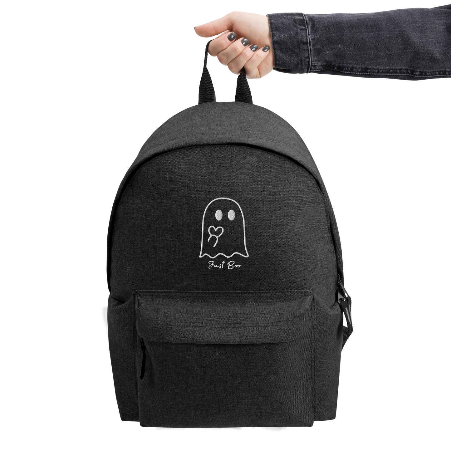 Classic Just Boo Embroidered Backpack