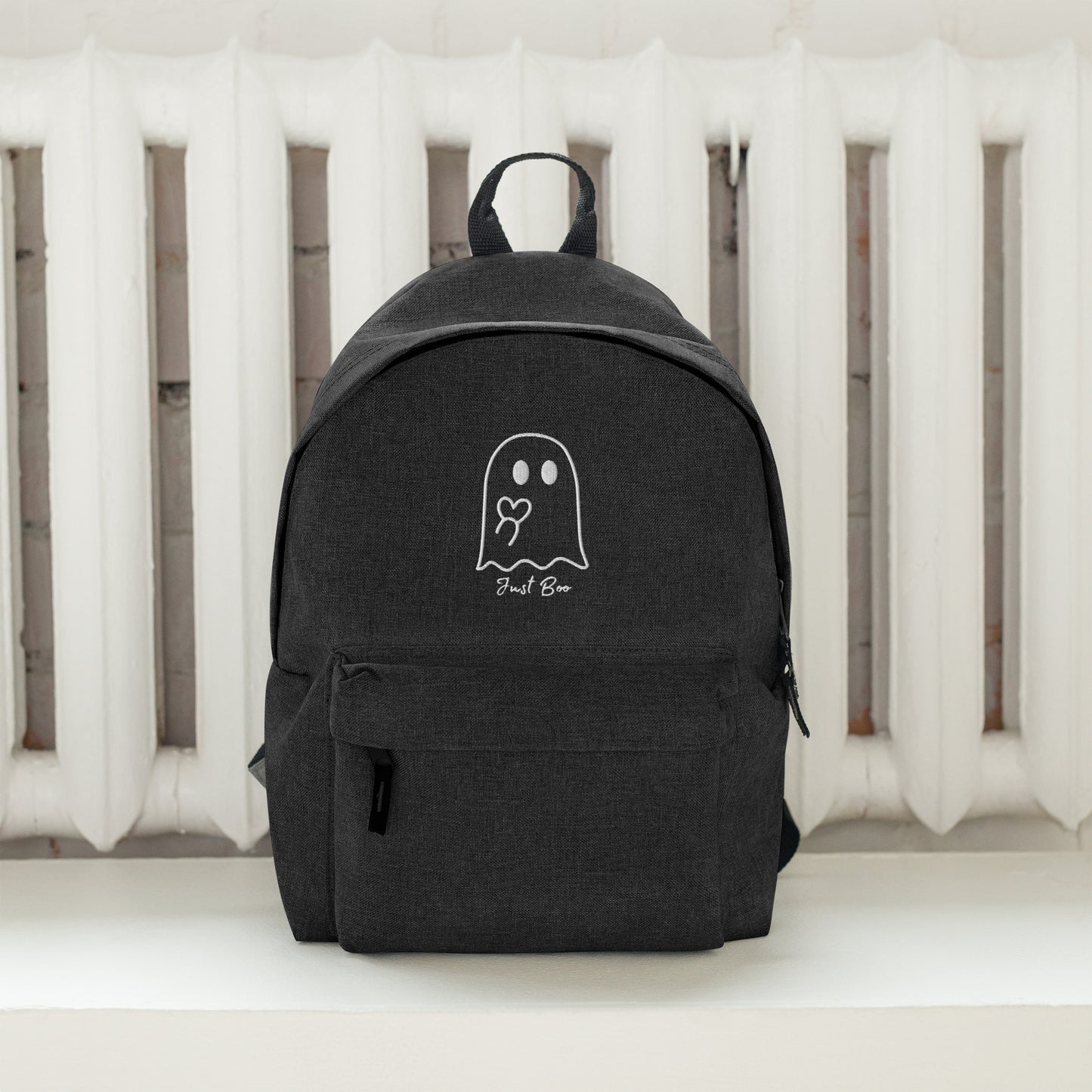 Classic Just Boo Embroidered Backpack