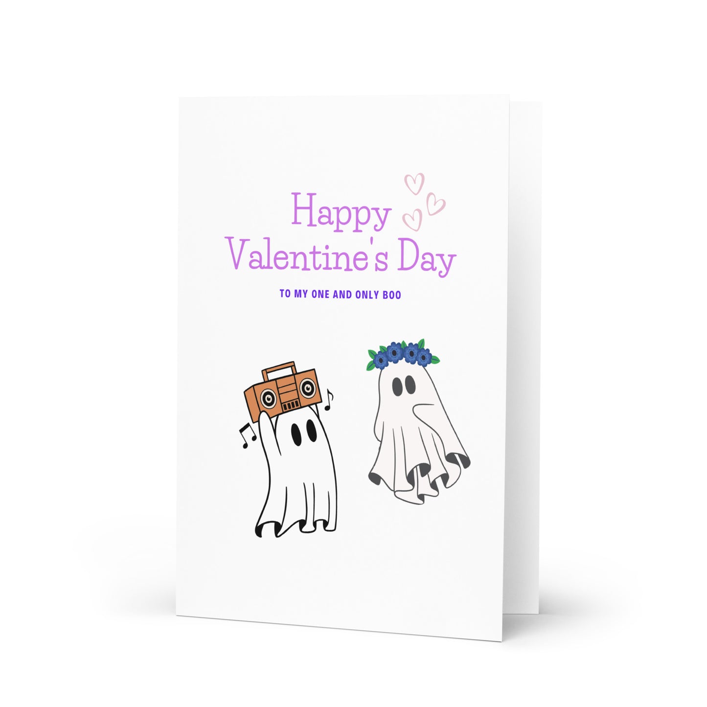 Valentine Boo Greeting card