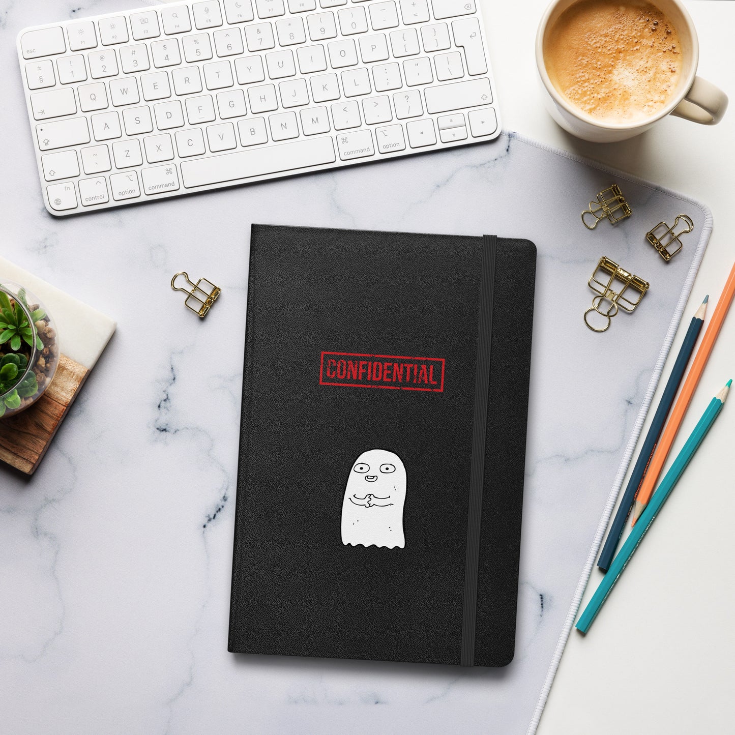 Confidential Hardcover bound notebook