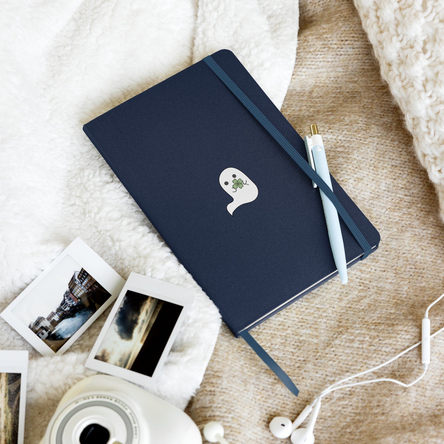 Lucky Boo Hardcover bound notebook