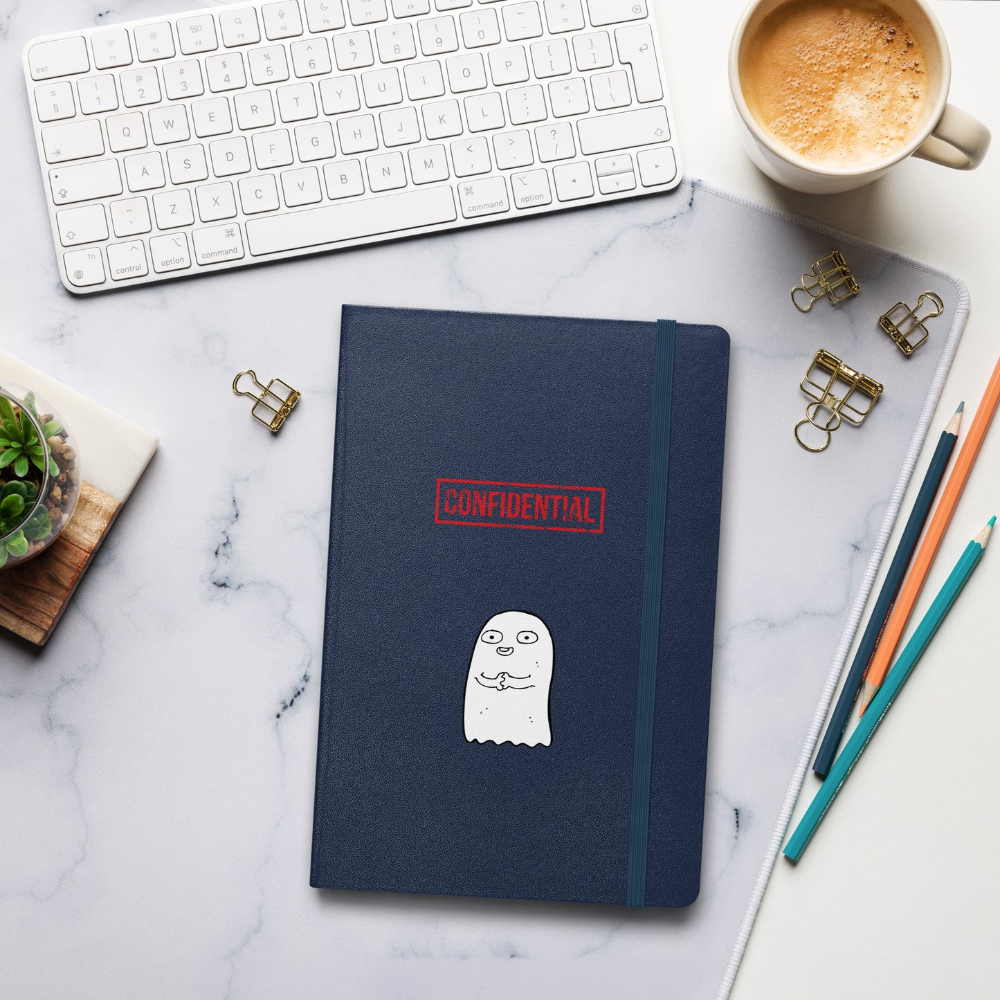 Confidential Hardcover bound notebook