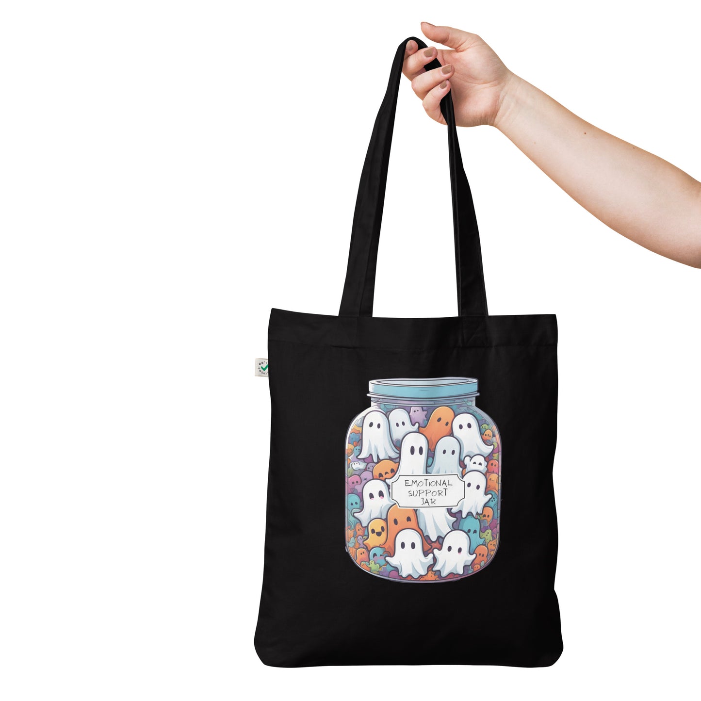 Emotional support jar Organic fashion tote bag