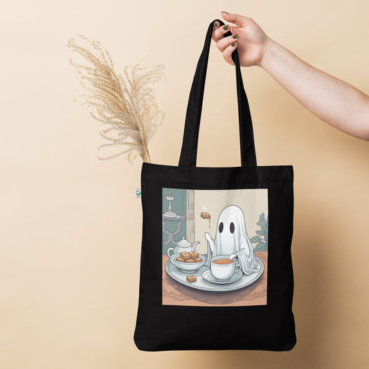 Tea Time Organic fashion tote bag