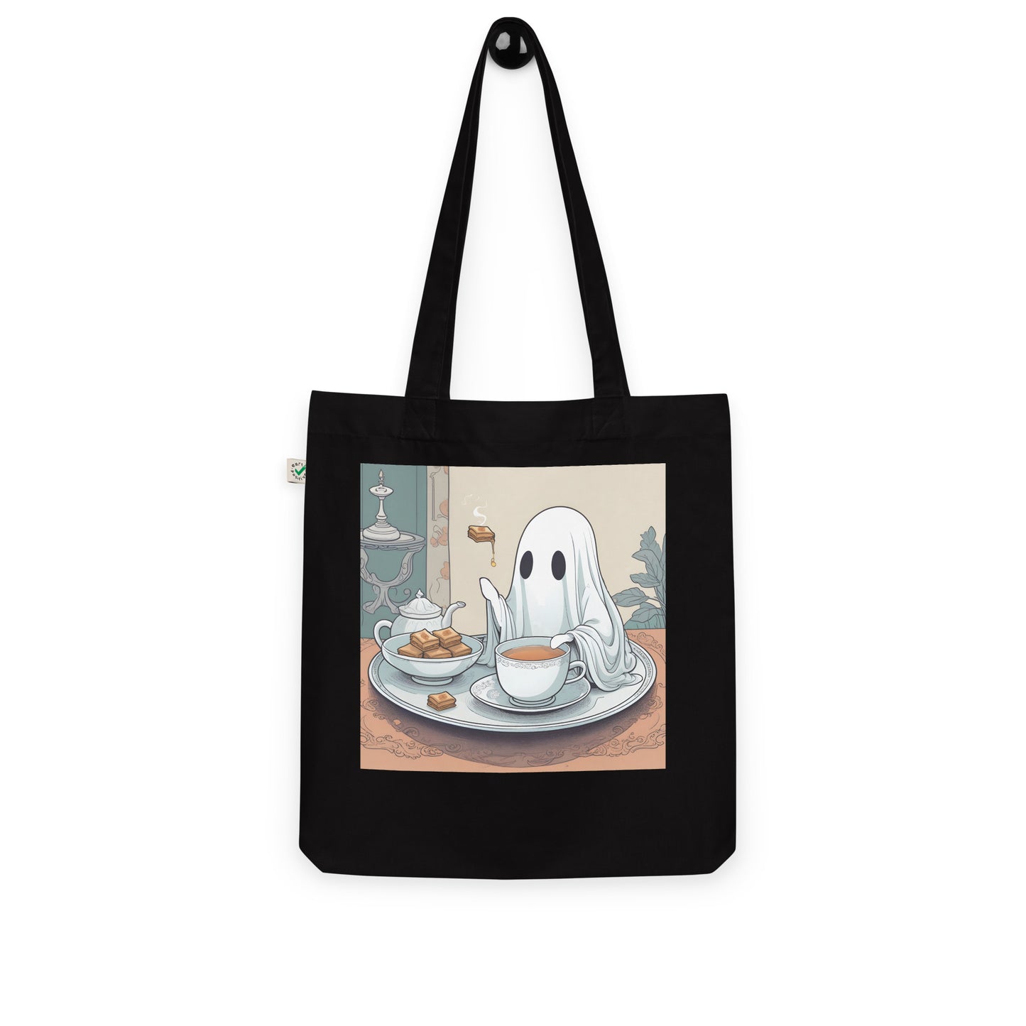 Tea Time Organic fashion tote bag