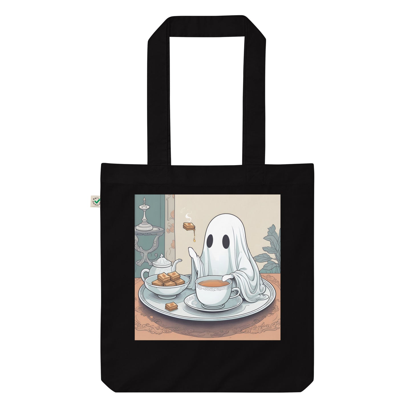 Tea Time Organic fashion tote bag