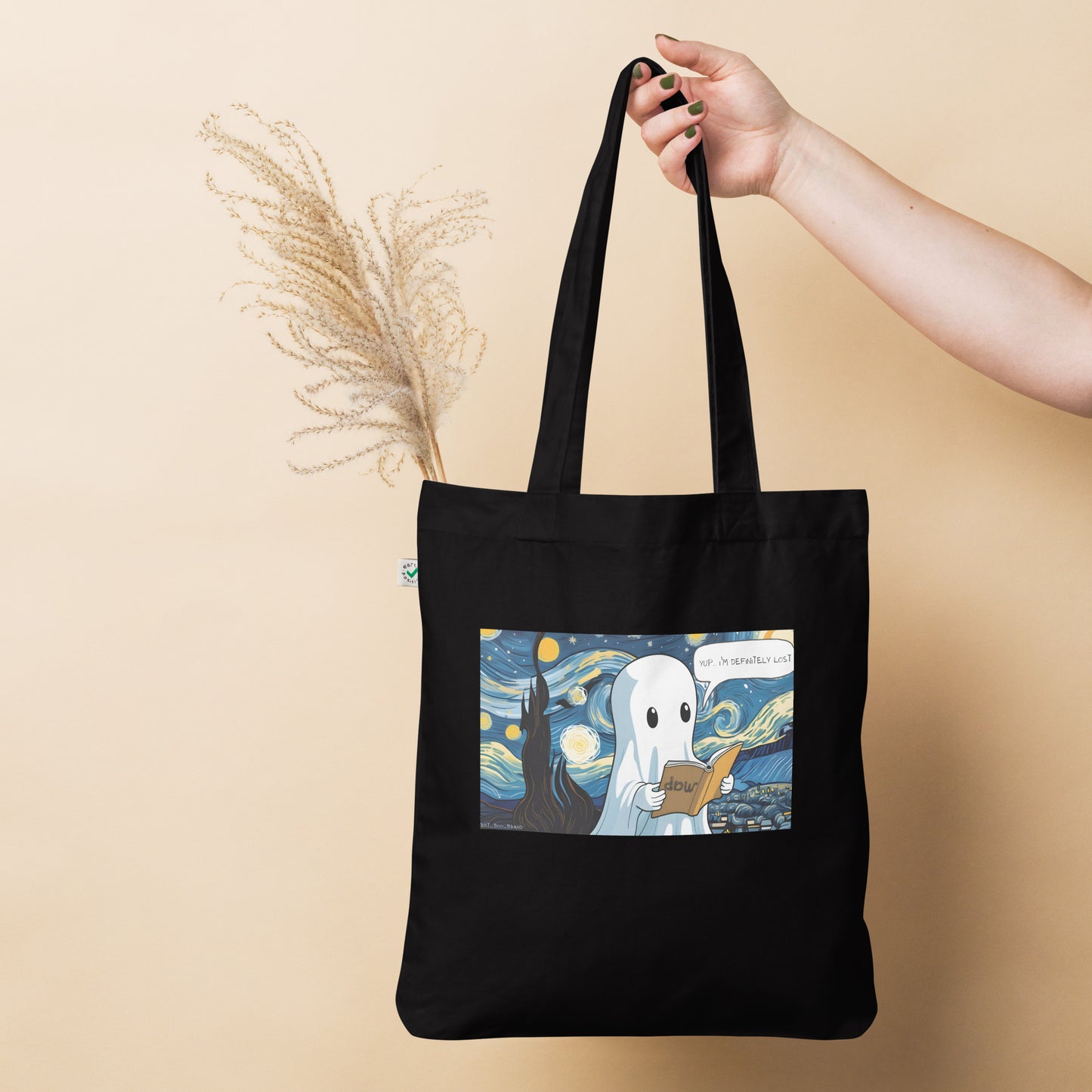 Lost in The Starry Night Organic fashion tote bag