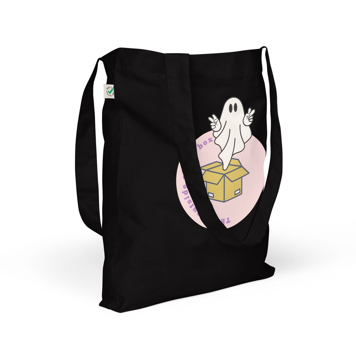 Out of the box thinking Organic fashion tote bag