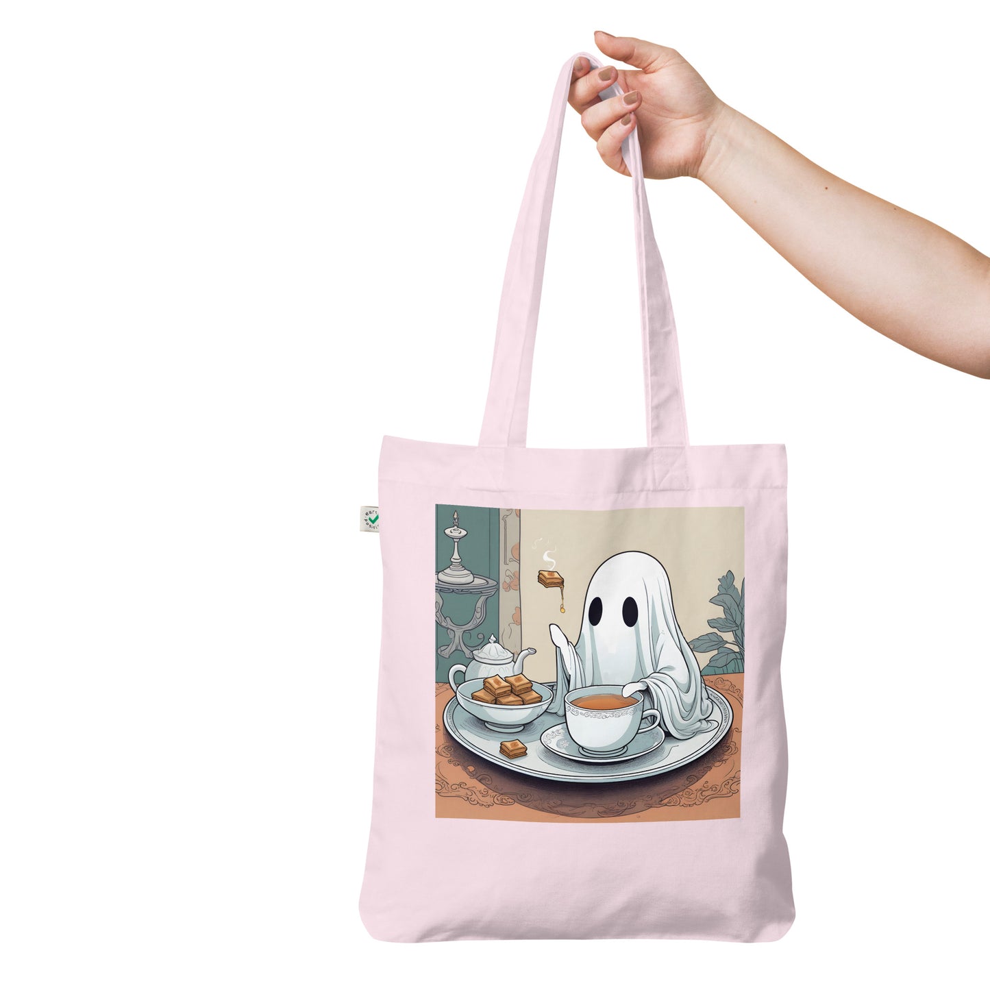 Tea Time Organic fashion tote bag