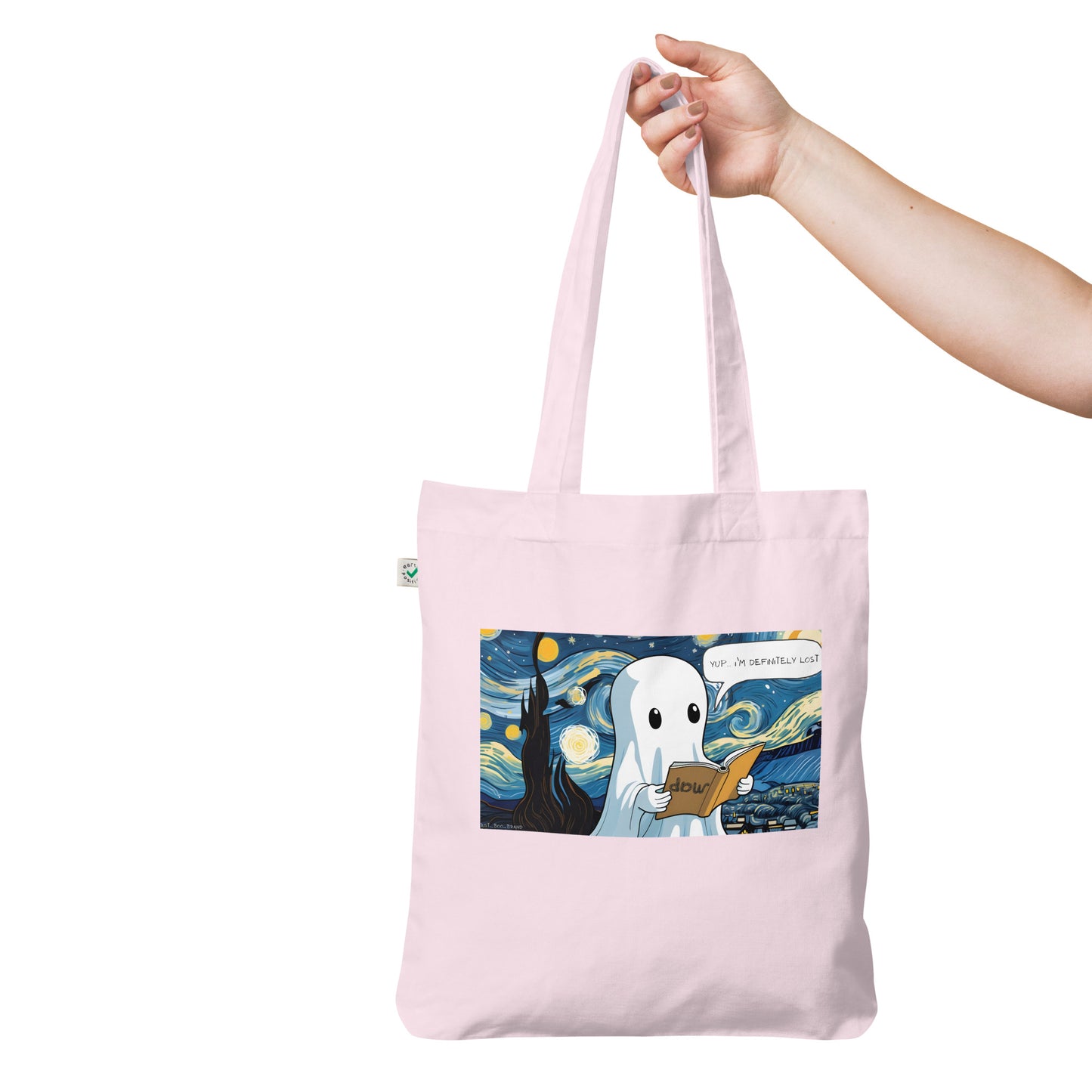 Lost in The Starry Night Organic fashion tote bag