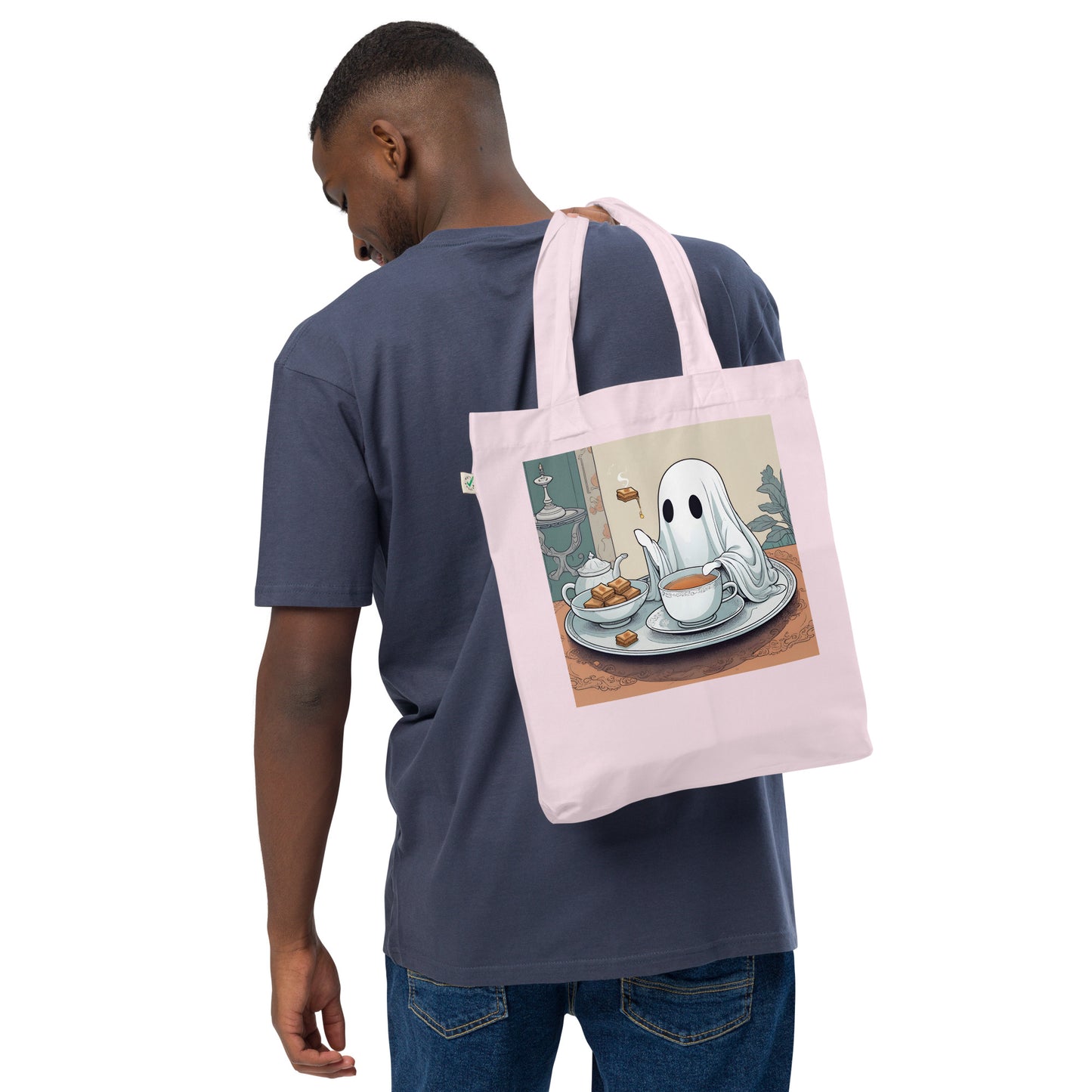 Tea Time Organic fashion tote bag