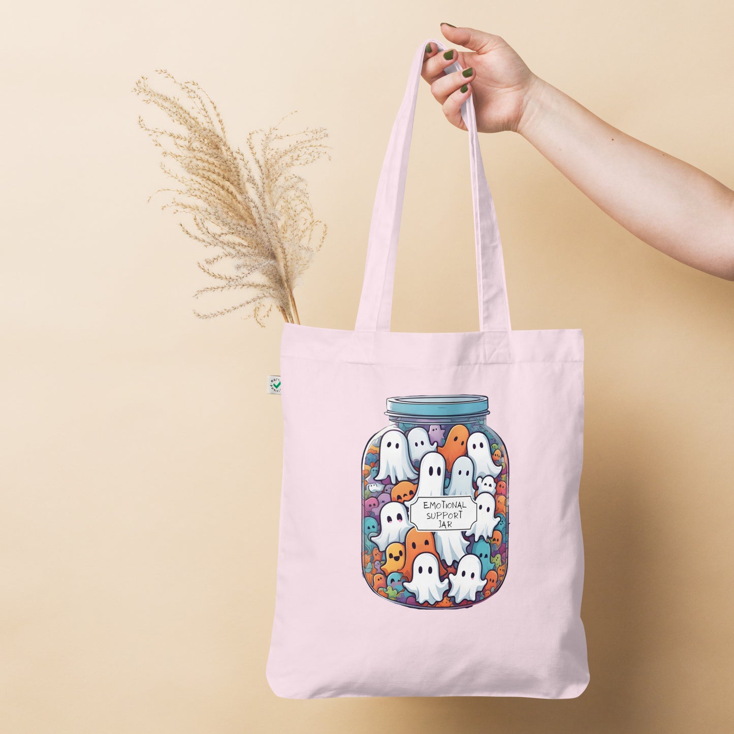 Emotional support jar Organic fashion tote bag