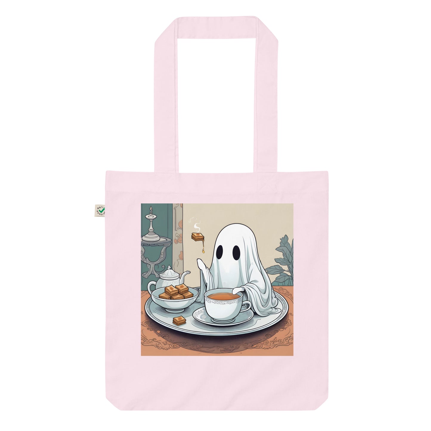 Tea Time Organic fashion tote bag