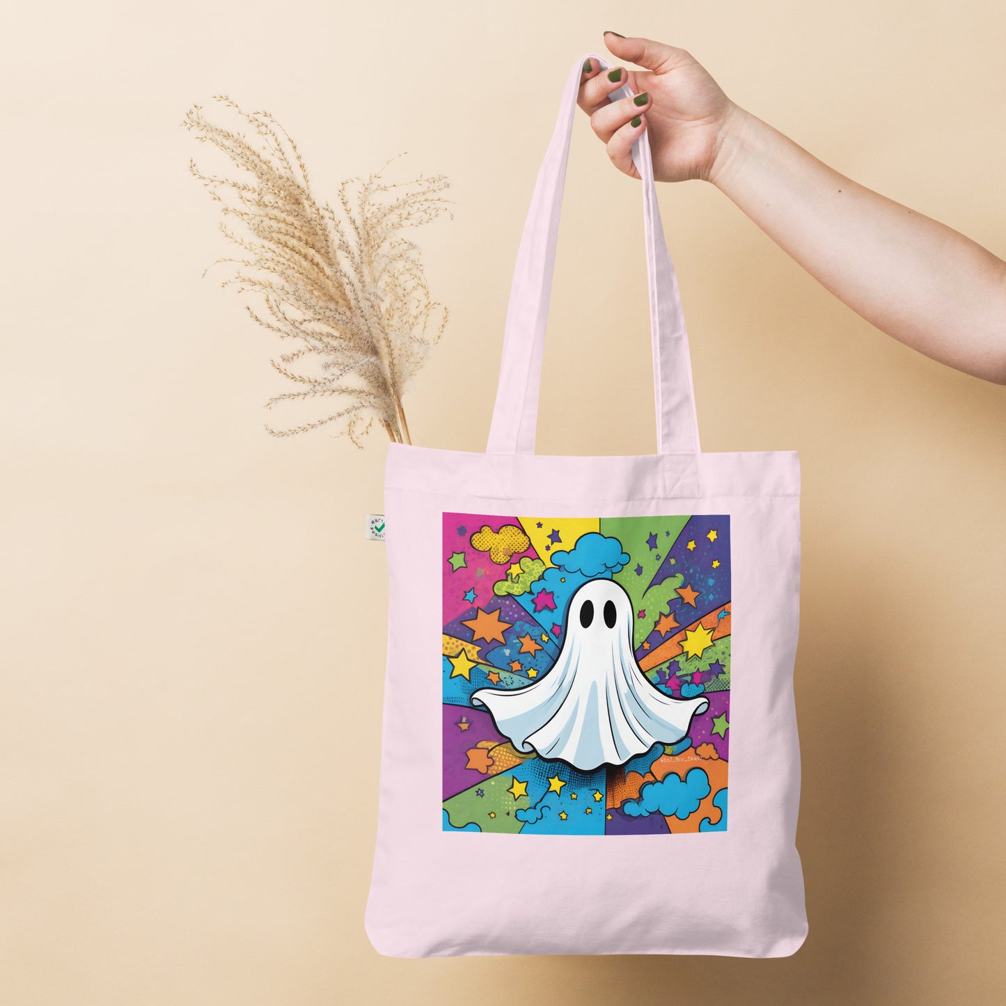 Pop-art Organic fashion tote bag