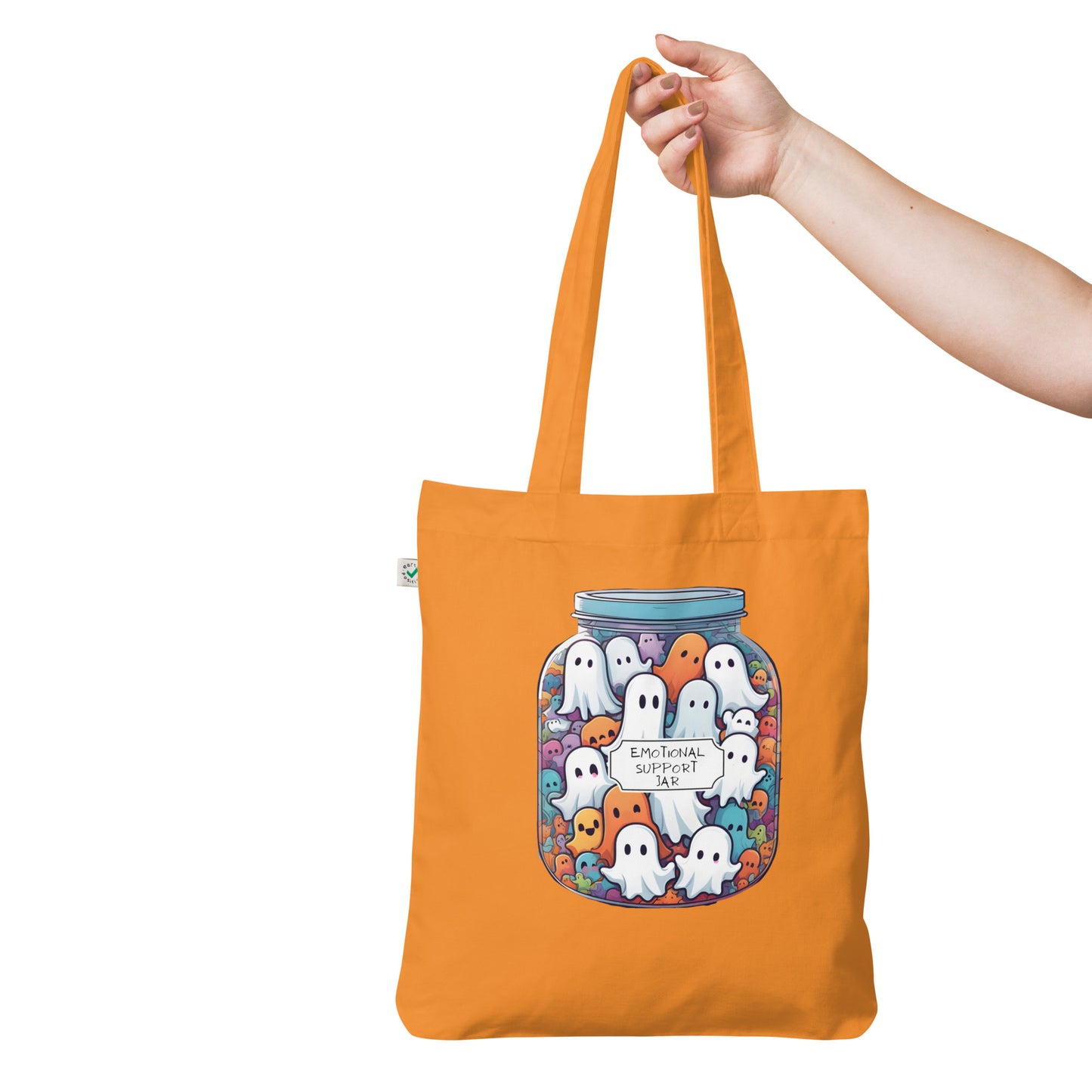 Emotional support jar Organic fashion tote bag