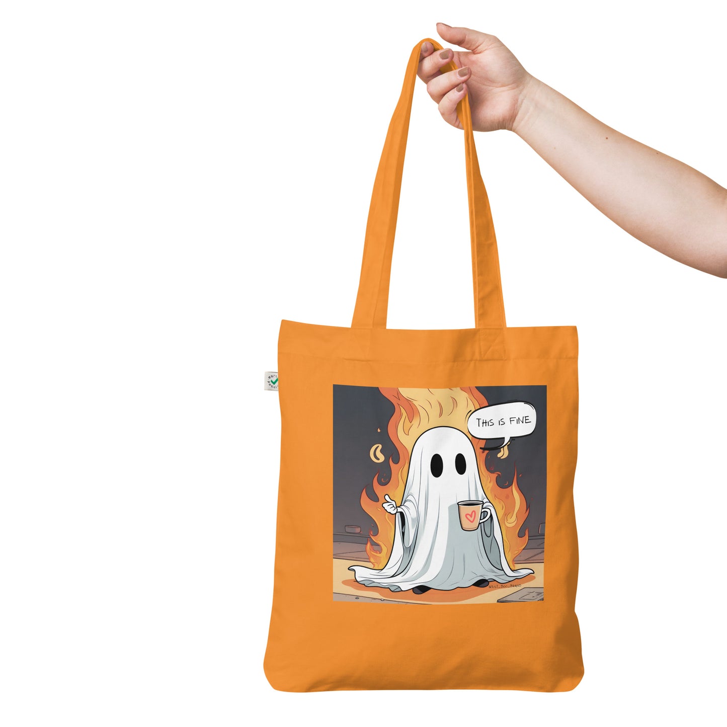 This is Fine Organic fashion tote bag