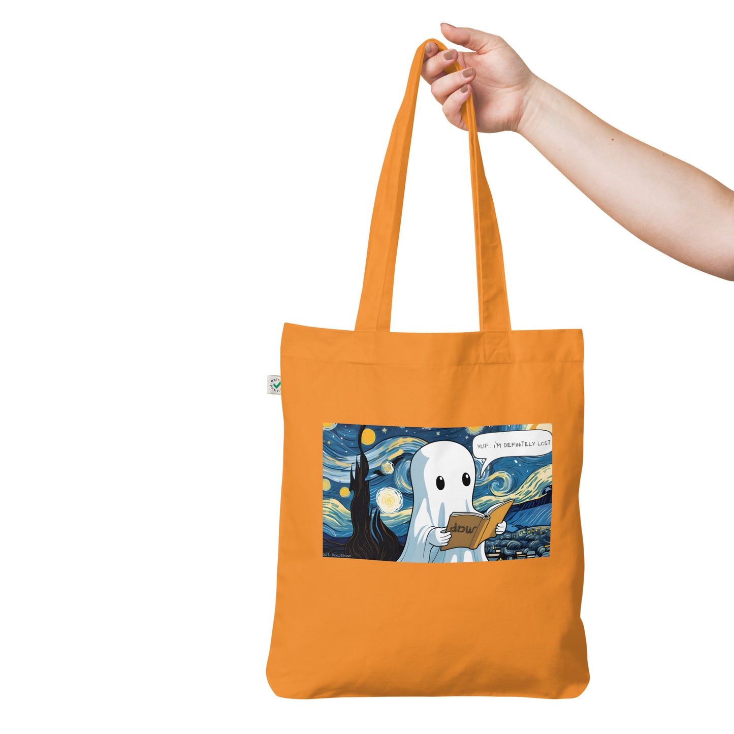 Lost in The Starry Night Organic fashion tote bag