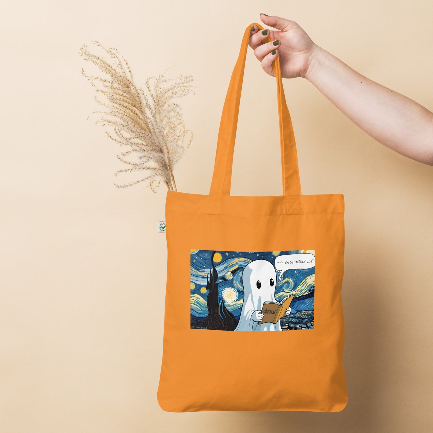 Lost in The Starry Night Organic fashion tote bag