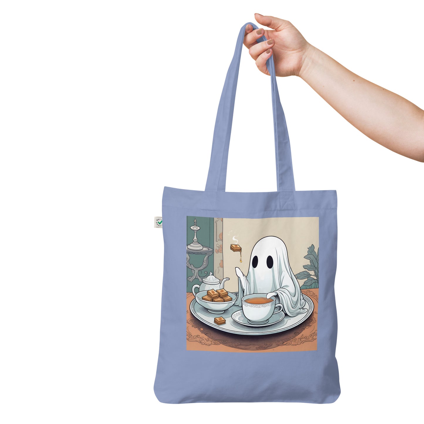 Tea Time Organic fashion tote bag