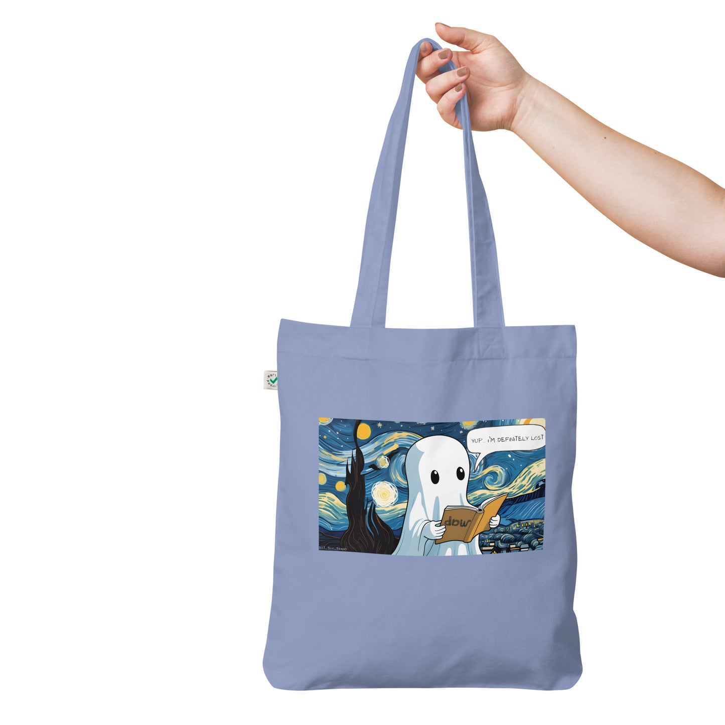 Lost in The Starry Night Organic fashion tote bag