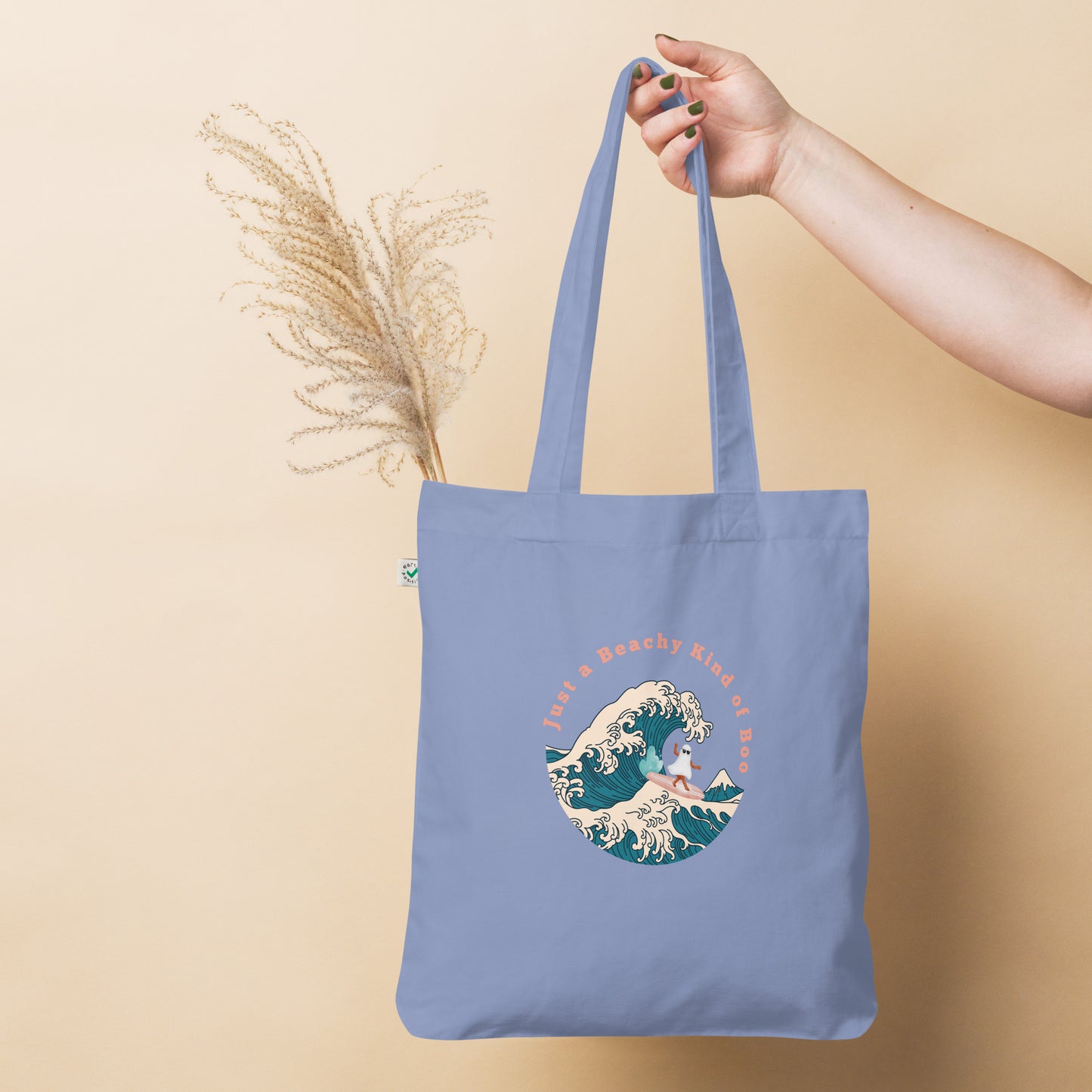 Beachy boo Organic fashion tote bag