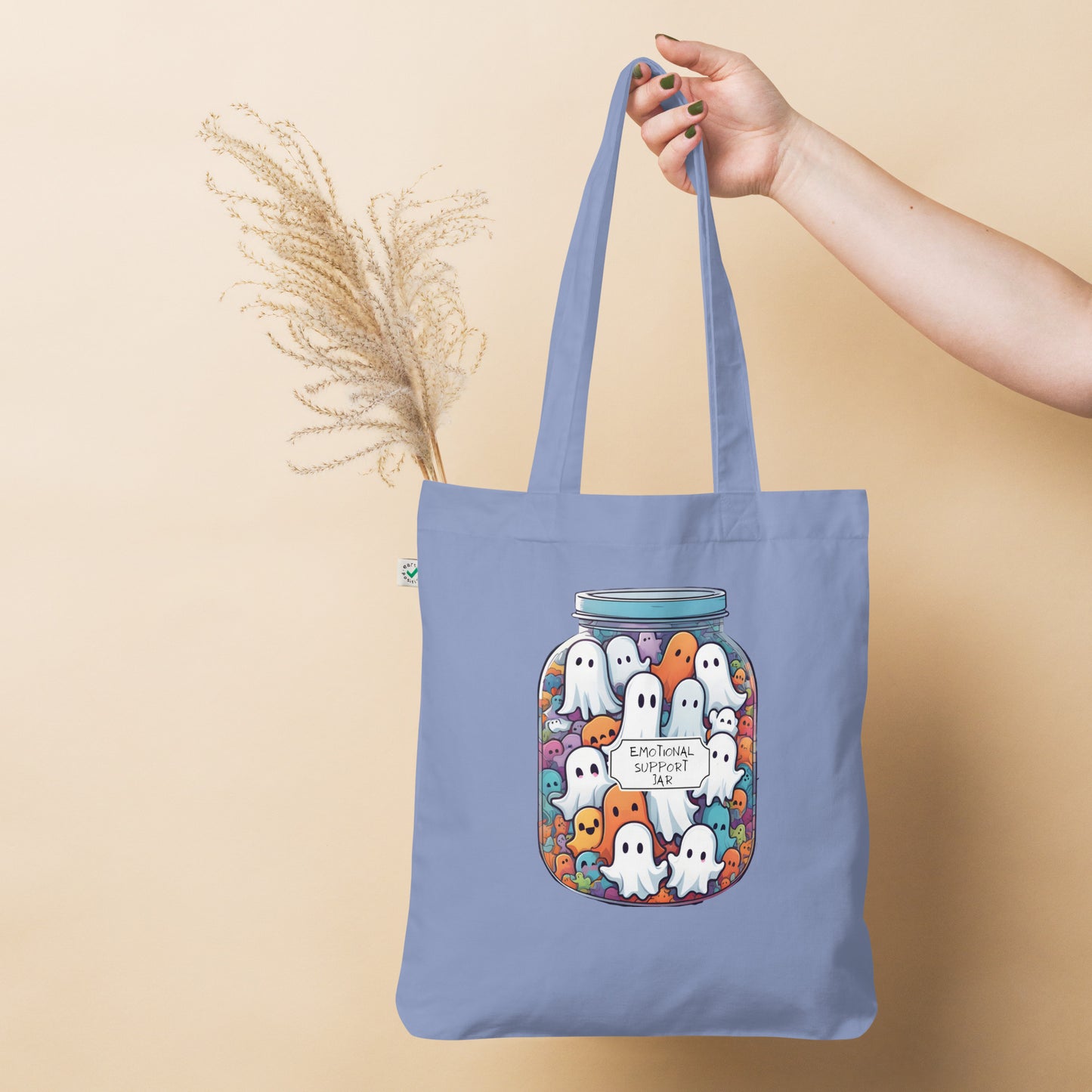 Emotional support jar Organic fashion tote bag