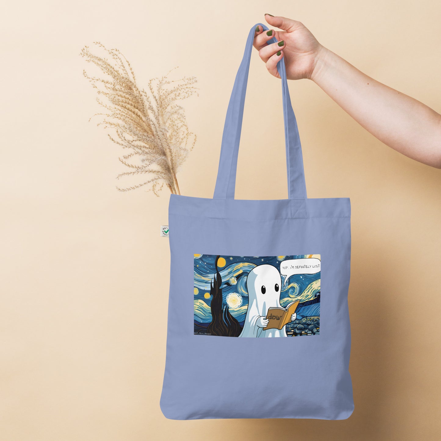 Lost in The Starry Night Organic fashion tote bag