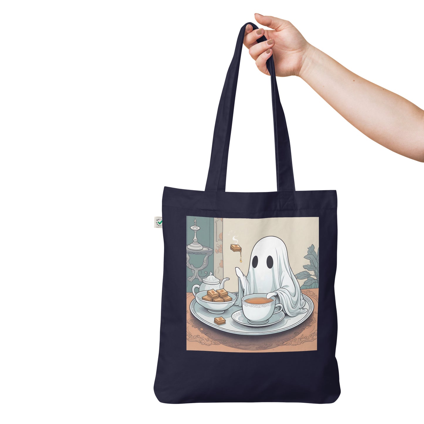 Tea Time Organic fashion tote bag