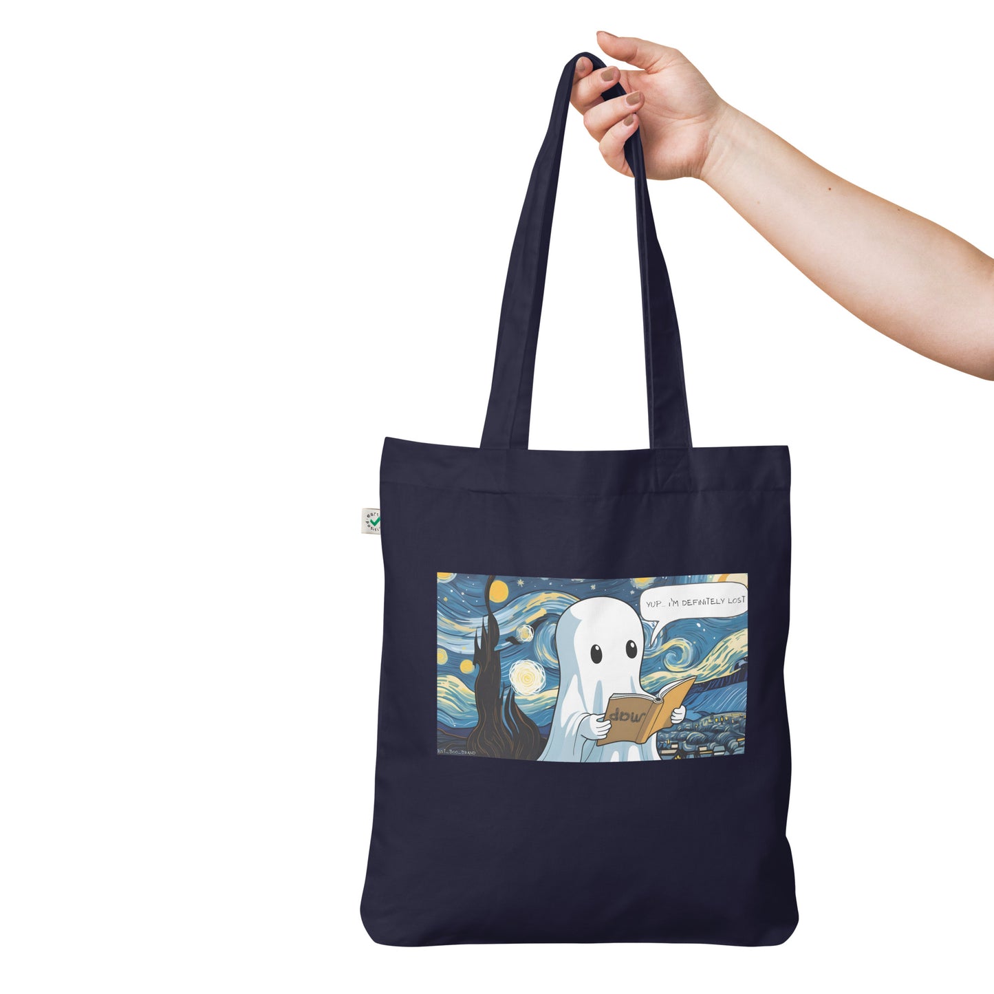 Lost in The Starry Night Organic fashion tote bag