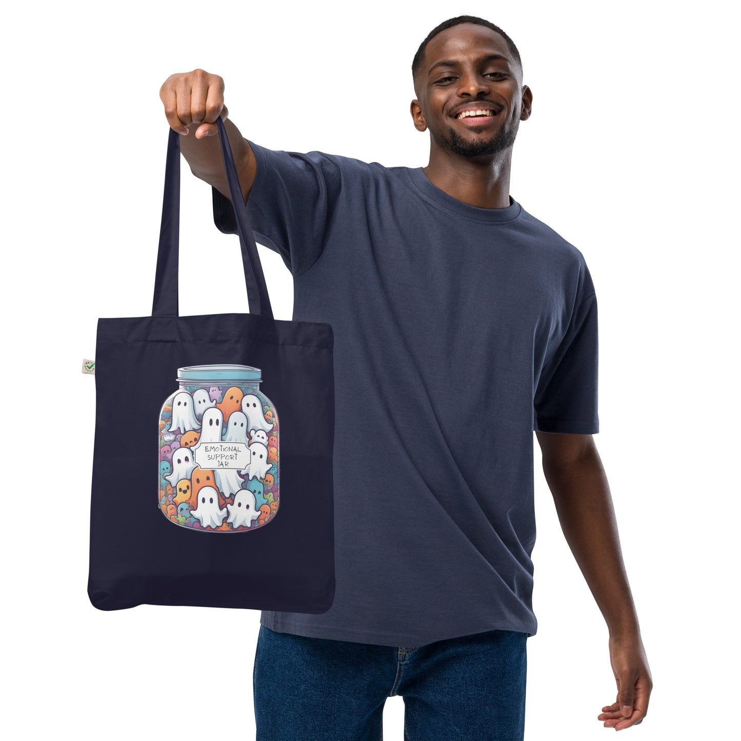 Emotional support jar Organic fashion tote bag