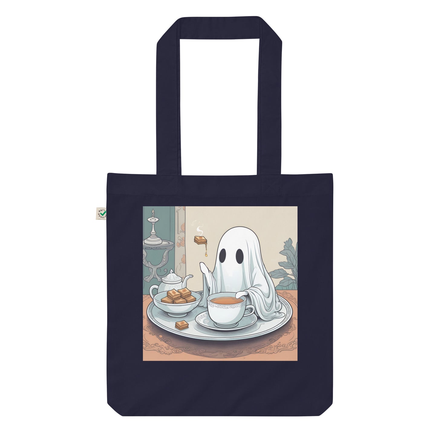 Tea Time Organic fashion tote bag