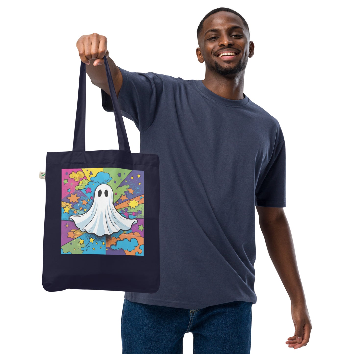 Pop-art Organic fashion tote bag