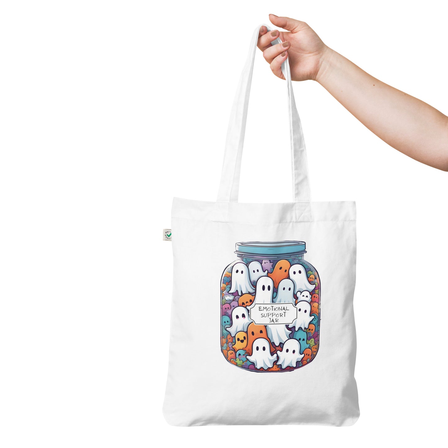 Emotional support jar Organic fashion tote bag