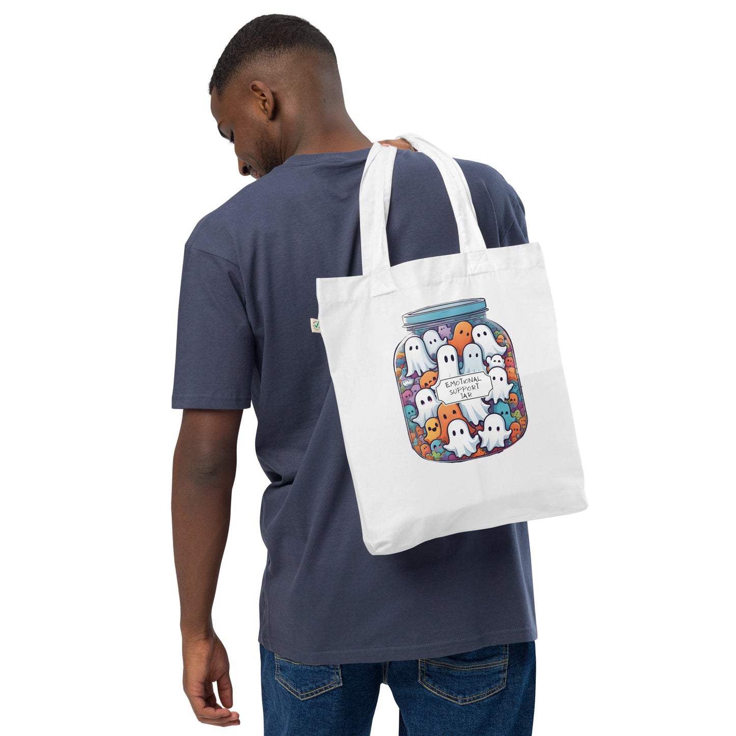 Emotional support jar Organic fashion tote bag