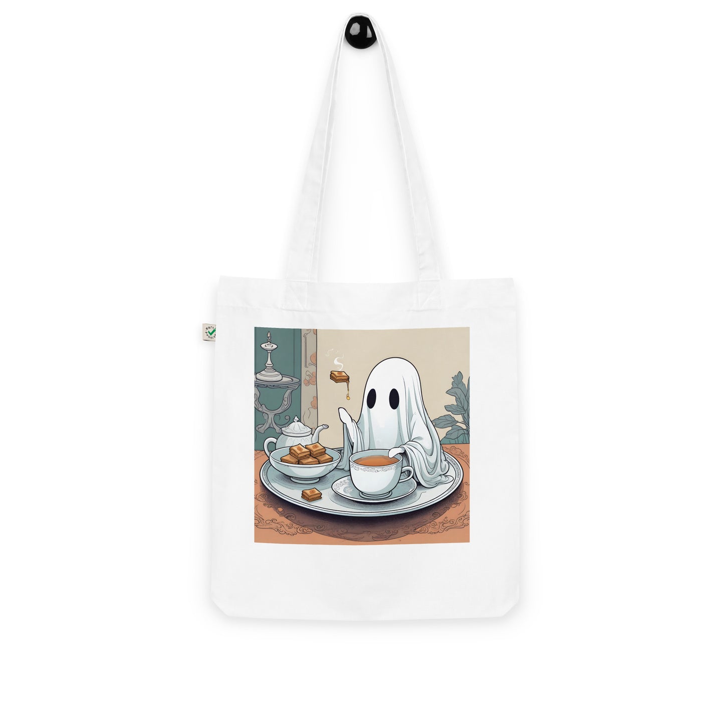 Tea Time Organic fashion tote bag