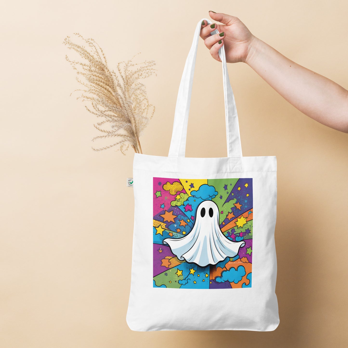 Pop-art Organic fashion tote bag