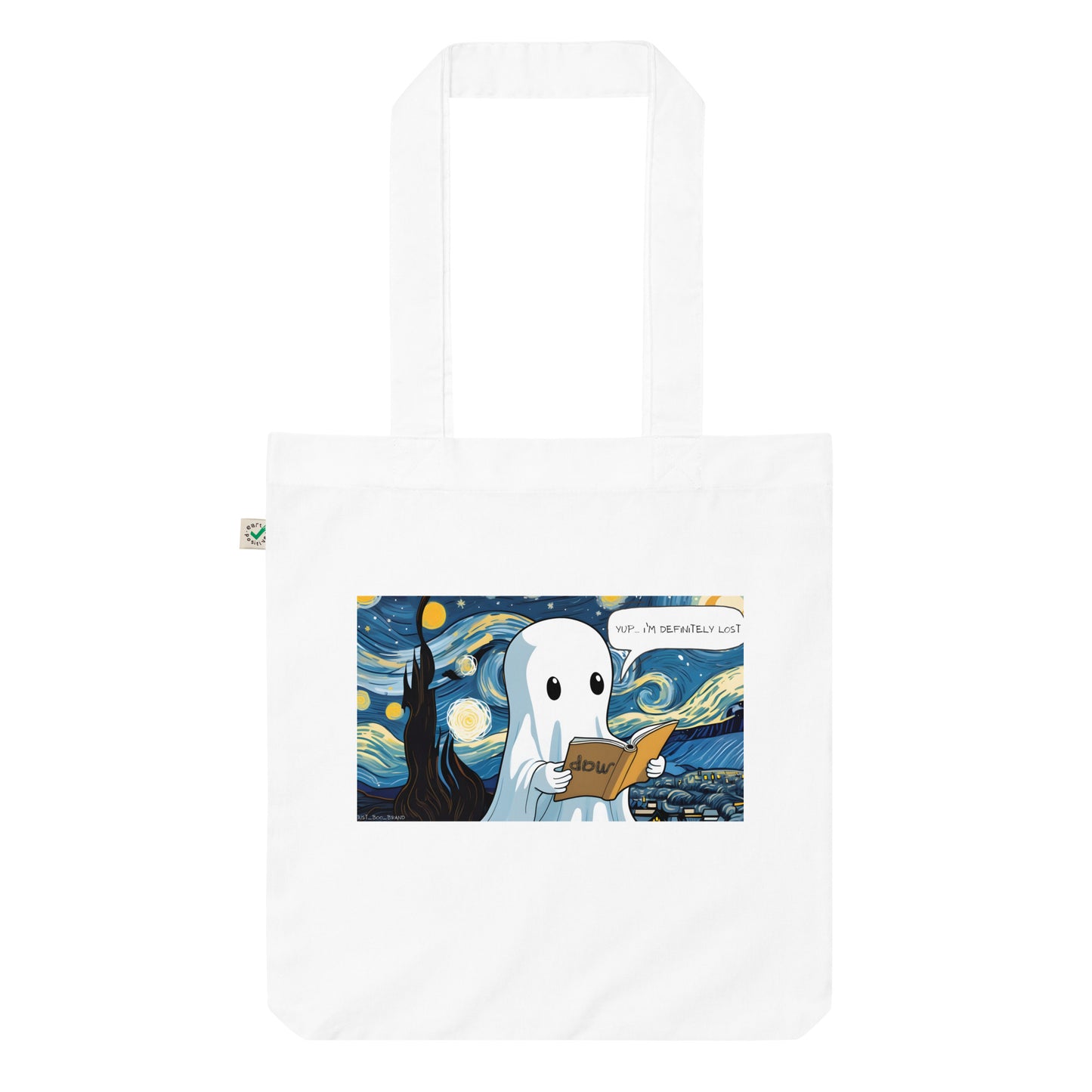 Lost in The Starry Night Organic fashion tote bag