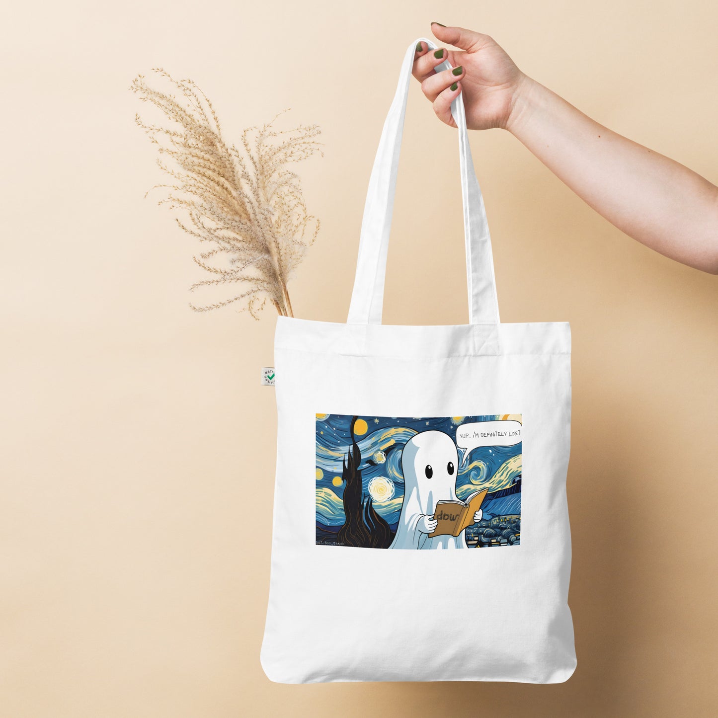 Lost in The Starry Night Organic fashion tote bag