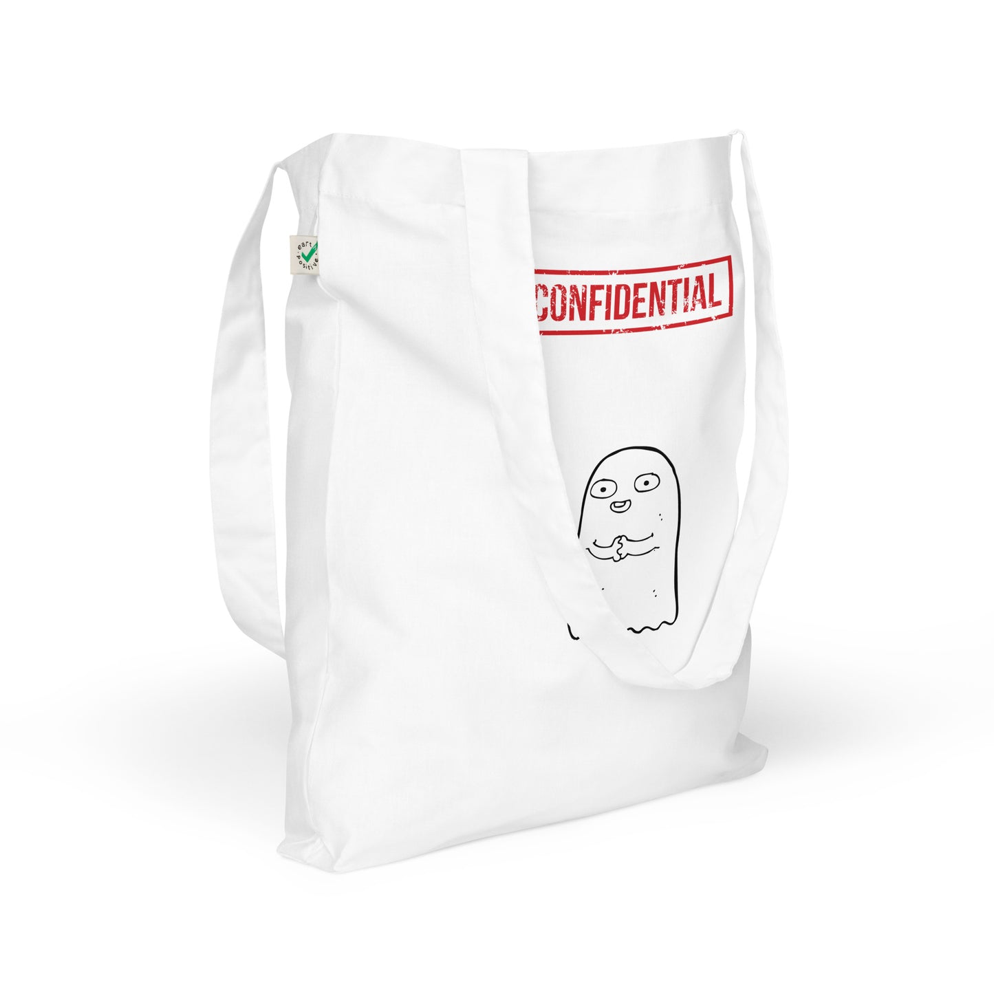 Confidential Organic fashion tote bag