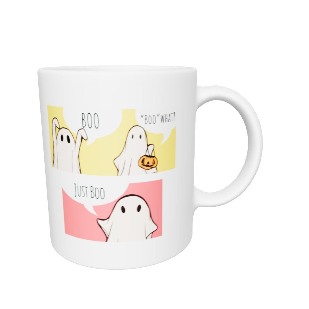 Just Boo White glossy mug