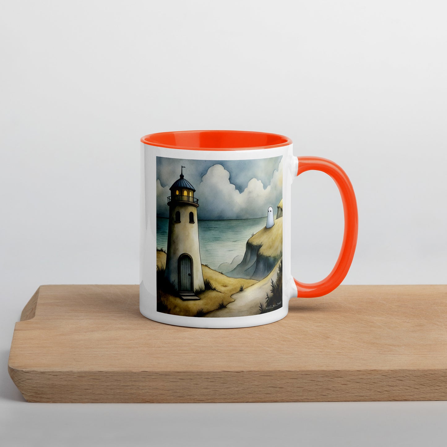 Lighthouse Mug with Color Inside