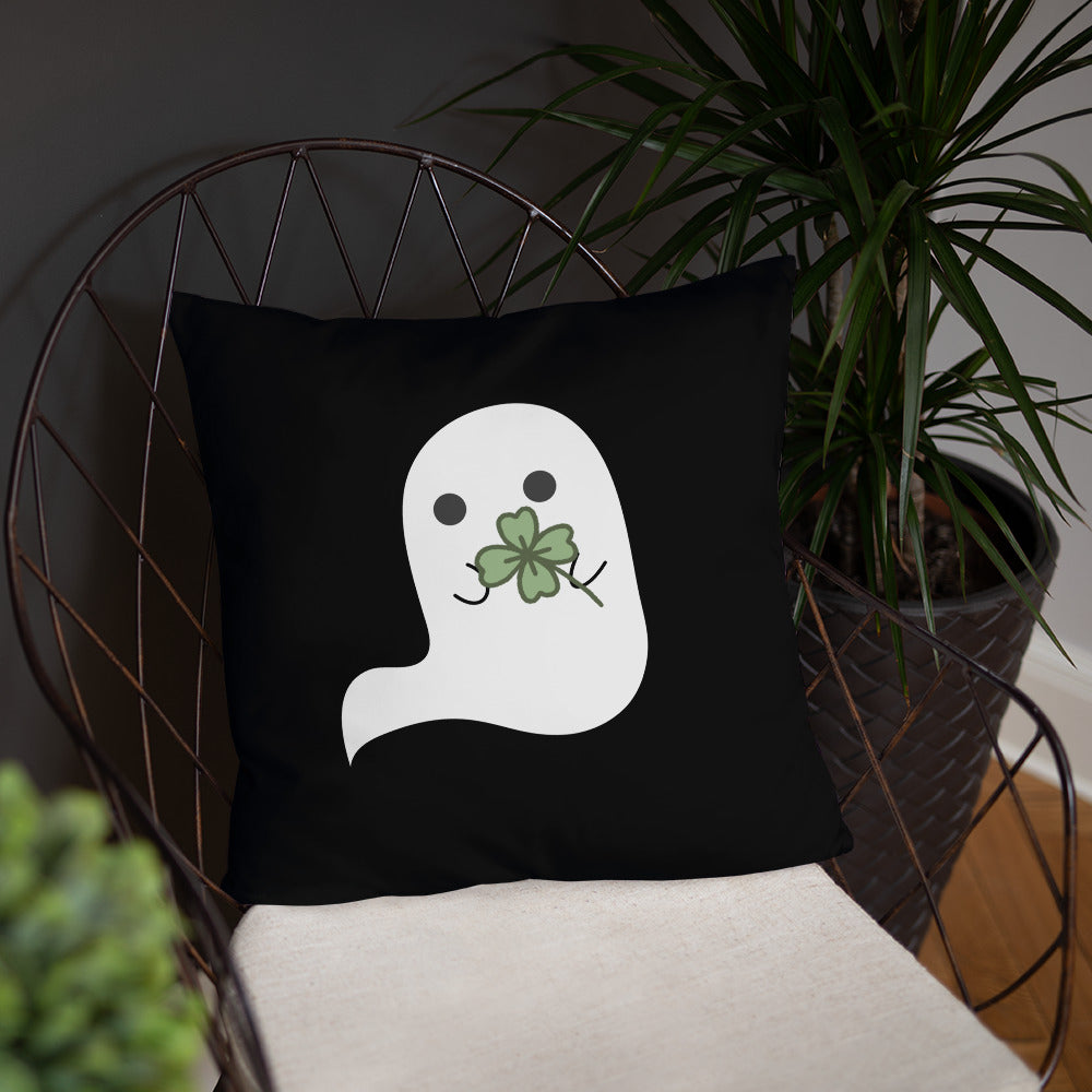 Clover Boo (black) Basic Pillow