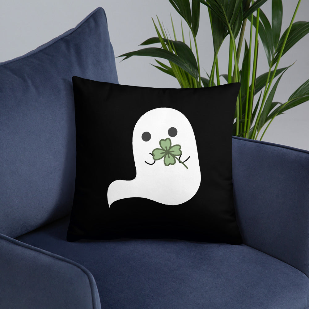 Clover Boo (black) Basic Pillow